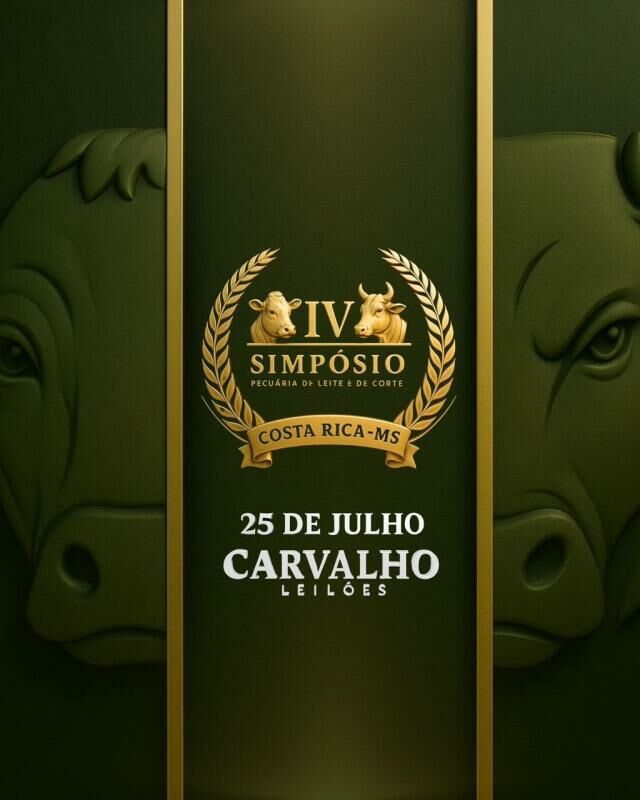 Imagem de compartilhamento para o artigo Em julho! Costa Rica se prepara para o IV Simpósio da Pecuária de Leite e de Corte da MS Todo dia